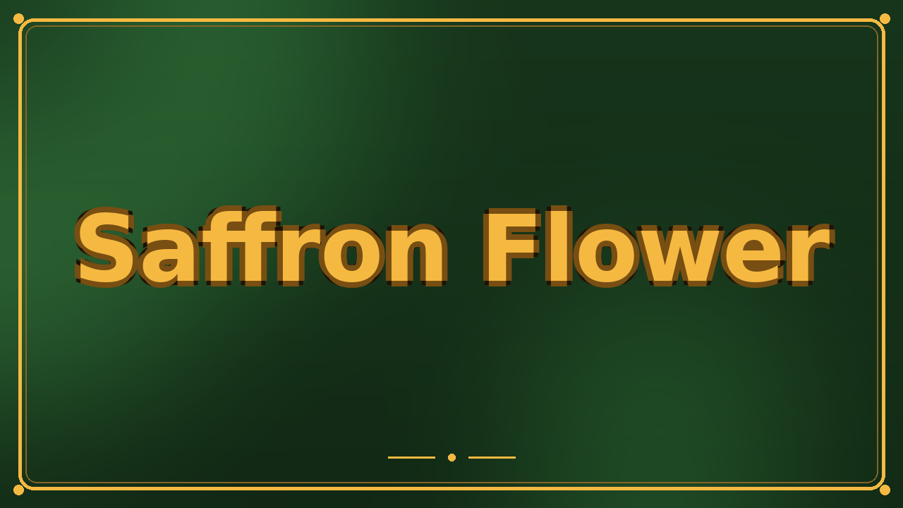 Saffron Flower