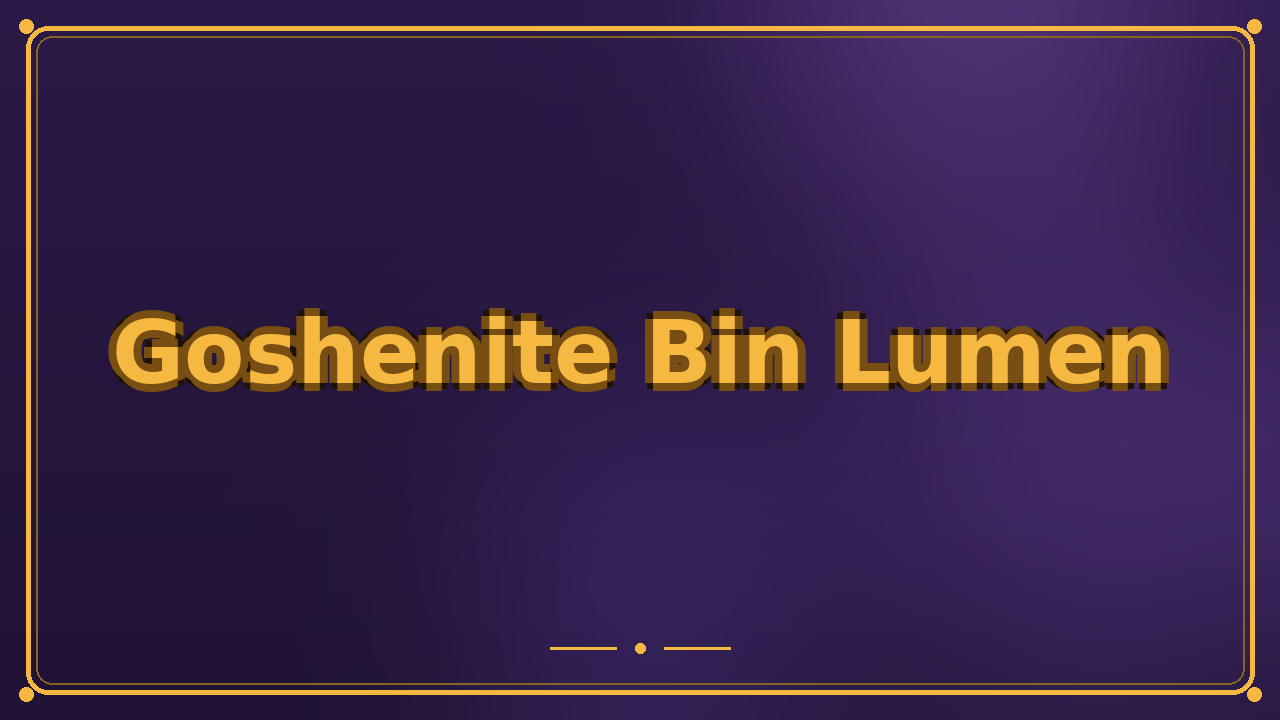 Goshenite Bin Lumen