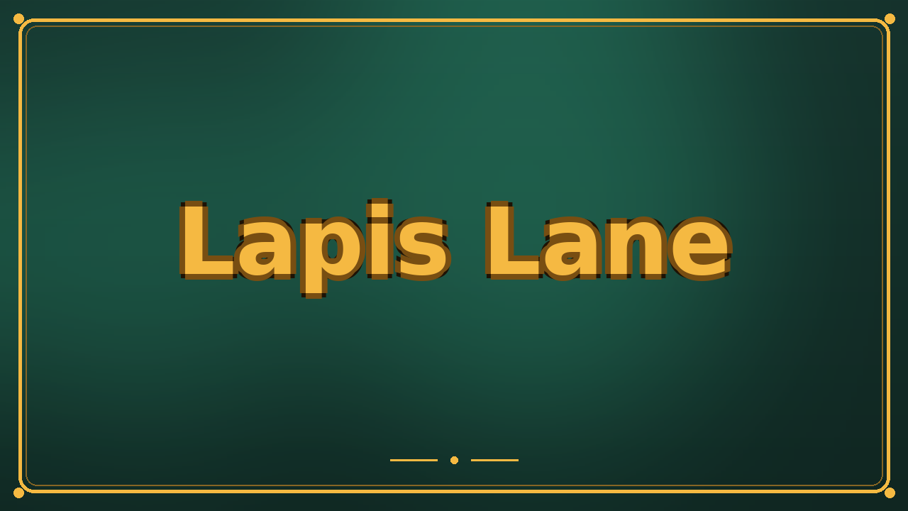 Lapis Lane
