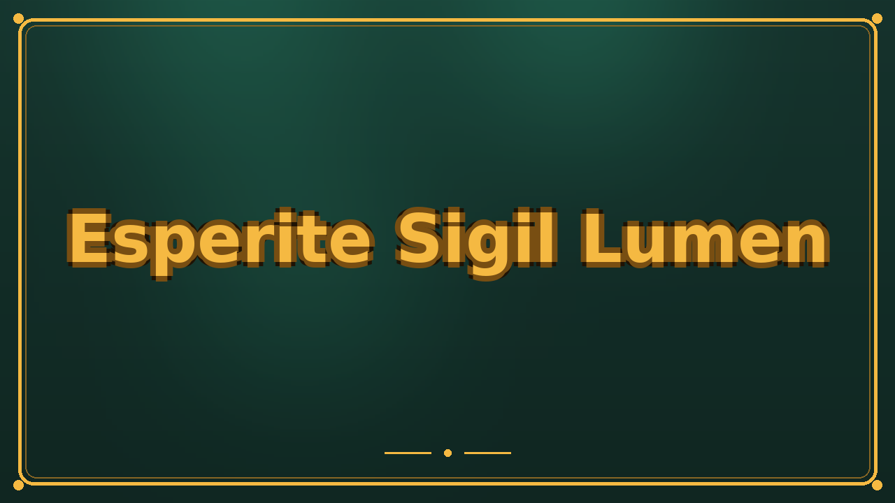 Esperite Sigil Lumen
