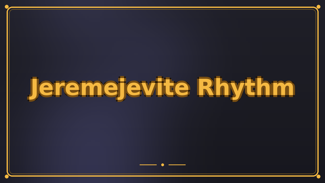 Jeremejevite Rhythm