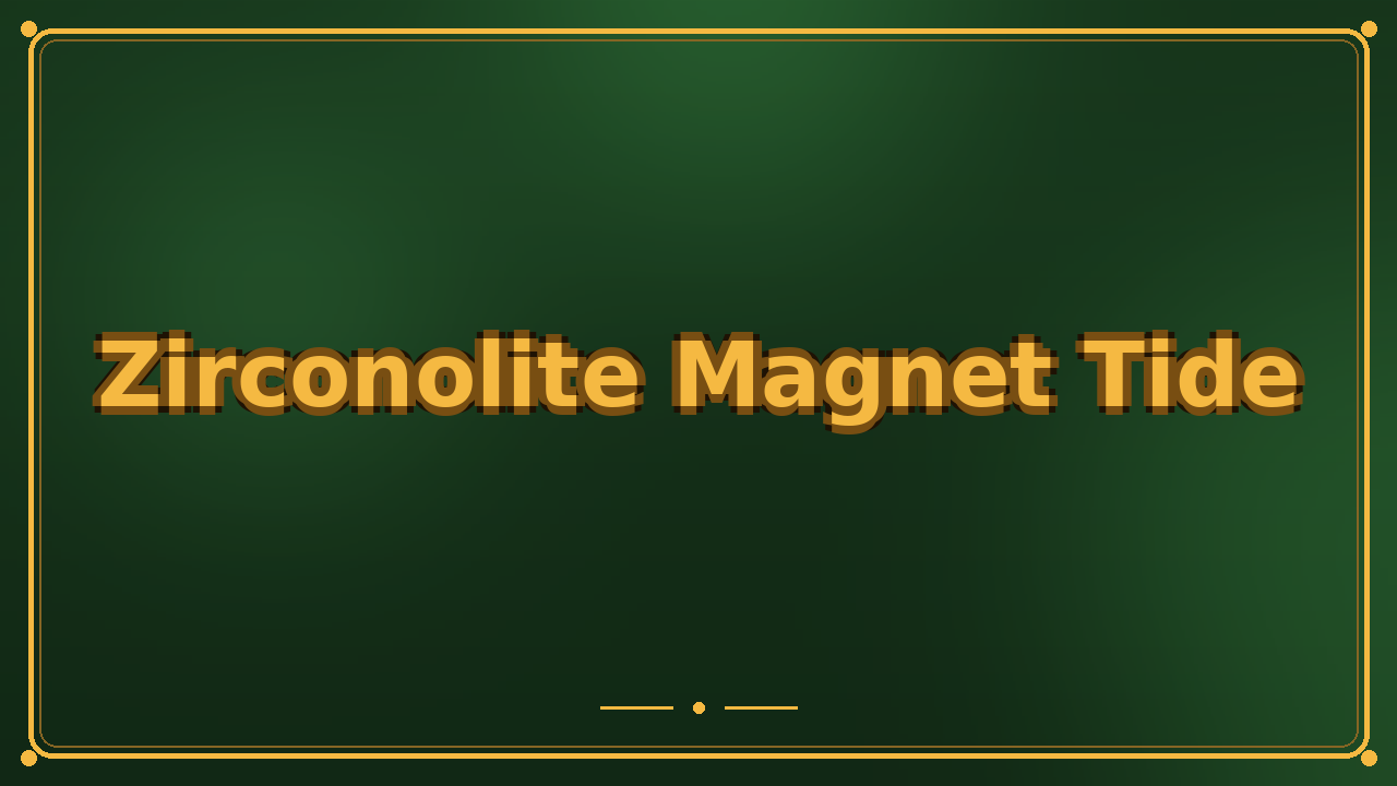 Zirconolite Magnet Tide