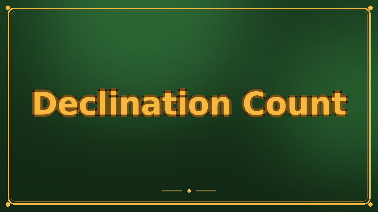 Declination Count