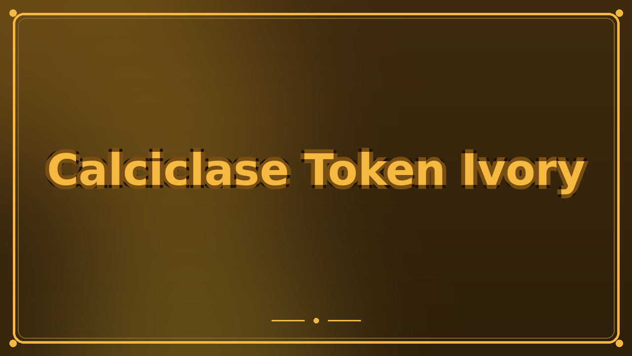 Calciclase Token Ivory
