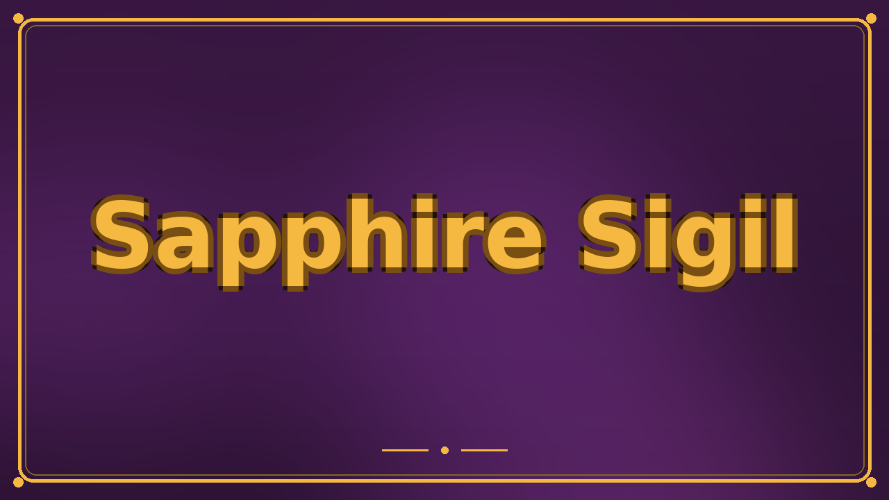 Sapphire Sigil