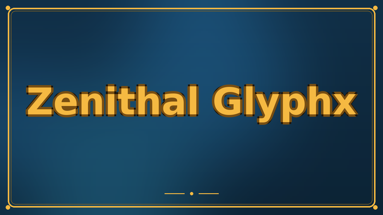 Zenithal Glyphx