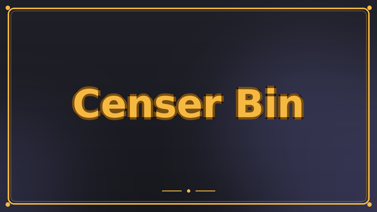 Censer Bin