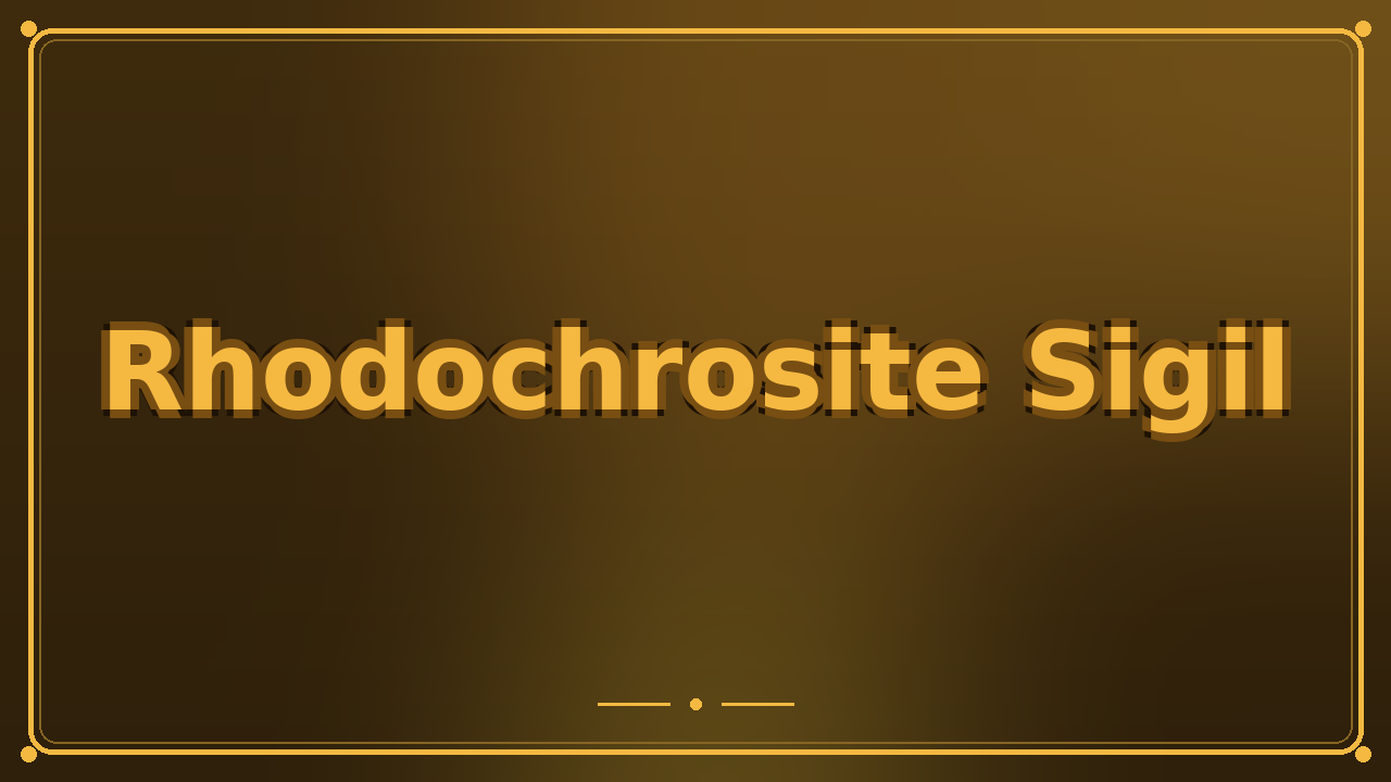 Rhodochrosite Sigil