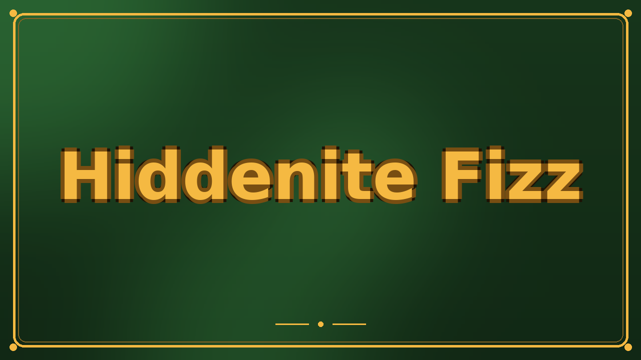 Hiddenite Fizz